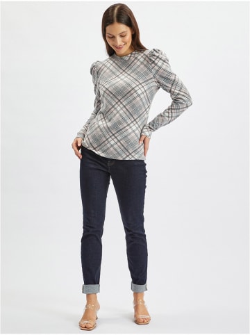 orsay Sweter w kolorze szaro-kremowym