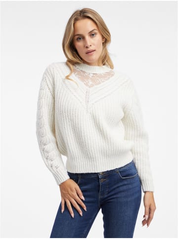 orsay Sweter w kolorze białym