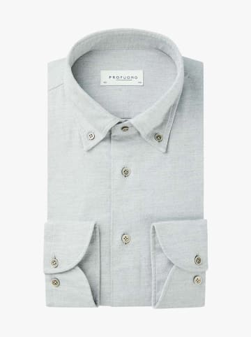PROFUOMO Blouse - slim fit - lichtgrijs