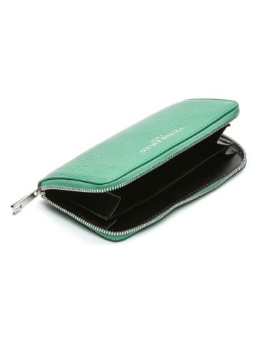 Victor & Hugo Paris Leren portemonnee "Kaya" groen - (B)19 x (H)10 cm