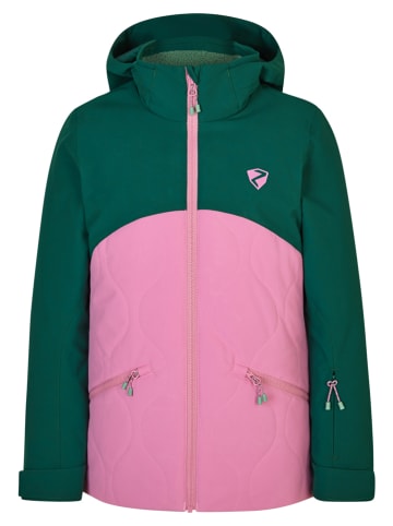 Ziener Ski-/ Snowboardjacke in Grün/ Pink