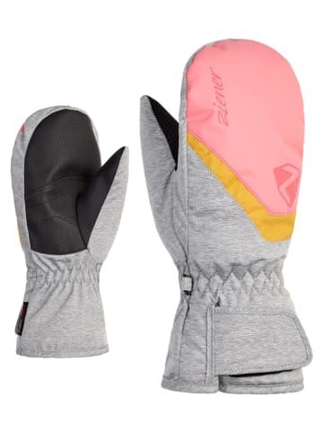 Ziener Ski-/ Snowboardfäustlinge "Loriano" in Grau/ Rosa