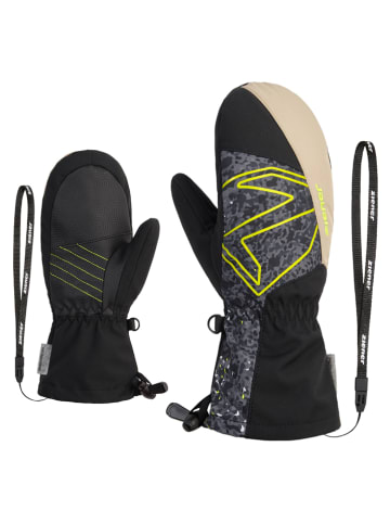 Ziener Ski-/ Snowboardfäustlinge "Lavalino" in Grau/ Schwarz