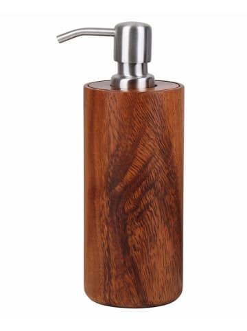 houseproud Seifenspender "Timber Craft" in Braun - (H)20 x Ø 8 cm
