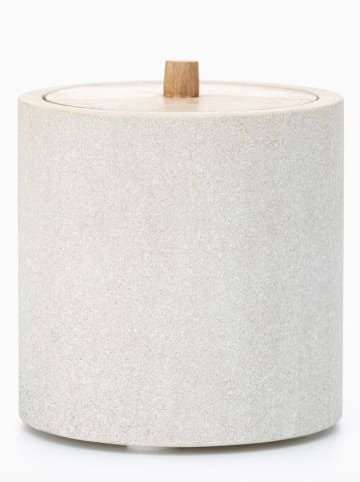 houseproud Kosmetikdose "Savanah" in Weiß - (H)10 x Ø 10 cm