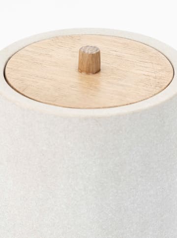 houseproud Kosmetikdose "Savanah" in Weiß - (H)10 x Ø 10 cm
