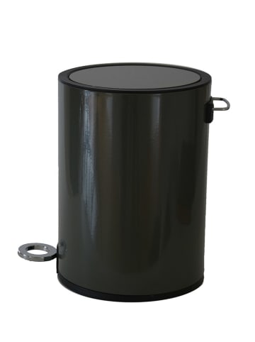houseproud Treteimer "Ring Bin" in Schwarz/ Grau - (H)28 x Ø 18 cm