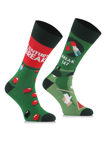 TODO SOCKS  2er-Set: Socken in Grün/ Rot