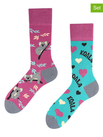 Spox Sox 2er-Set: Socken in Pink/ Mint