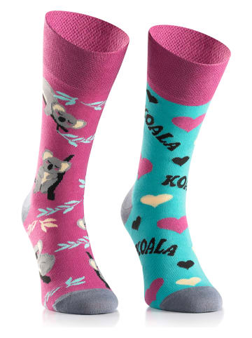 Spox Sox 2er-Set: Socken in Pink/ Mint