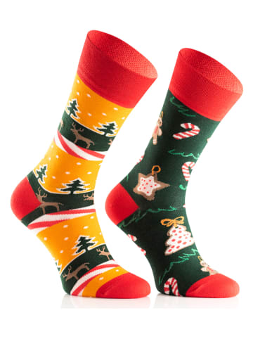 TODO SOCKS 2-delige set: sokken rood/groen/geel