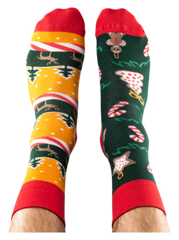 TODO SOCKS 2er-Set: Socken in Rot/ Grün/ Gelb