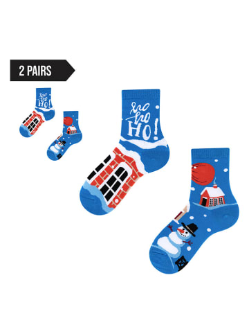 TODO SOCKS Skarpety (2 pary) w kolorze niebieskim
