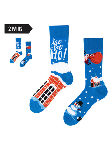 TODO SOCKS Skarpety (2 pary) w kolorze niebieskim