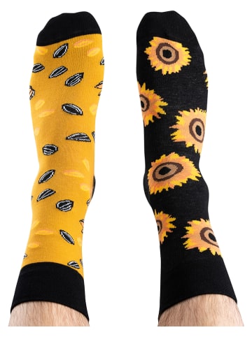 TODO SOCKS 2er-Set: Socken in Schwarz/ Gelb