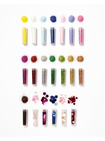 folia PAPER BIO Glitter & Pailletten Set "Rainbow" in Bunt