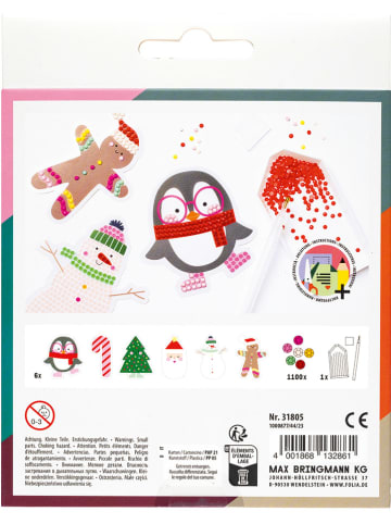 folia PAPER Zestaw "CHRISTMAS" do malowania diamentami w różnych kolorach