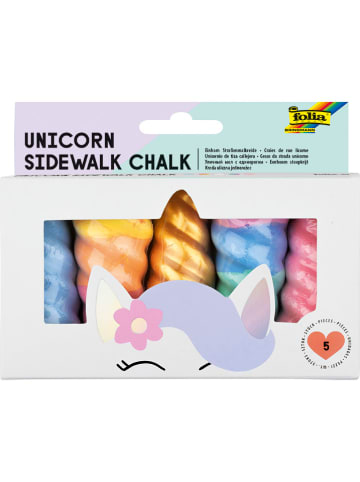folia PAPER Straßenmalkreide "Einhorn" in Bunt