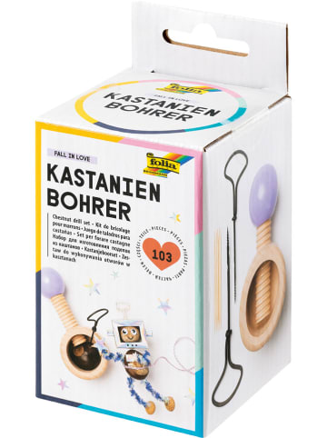 folia PAPER Kastanienbohrer aus Holz in Bunt