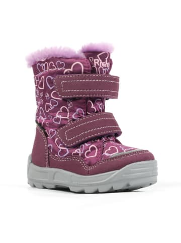 Richter Shoes Kozaki zimowe "Freestyle" w kolorze fioletowym