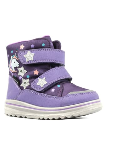 Richter Shoes Kozaki zimowe "Freestyle" w kolorze fioletowym