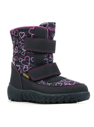 Richter Shoes Kozaki zimowe "Husky" w kolorze granatowym