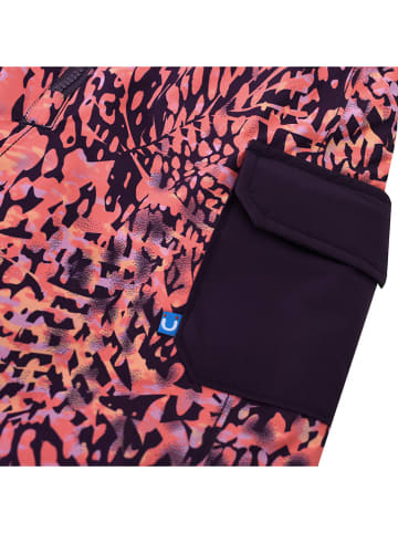 Peek U Ski-/snowboardbroek "Carina" koraalrood/zwart