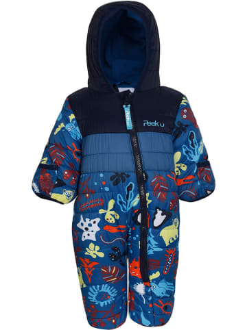 Peek U Winter-Overall "Clay" in Blau/ Schwarz