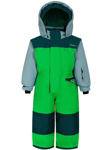 Peek U Winter-Overall "Huxley" in Grün/ Grau