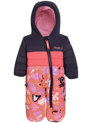 Peek U Winter-Overall "Cyan" in Lila/ Rosa
