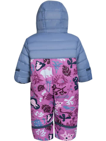 Peek U Winter-Overall "Cyan" in Blau/ Lila