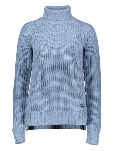 Bergans Wollrollkragenpullover in Hellblau