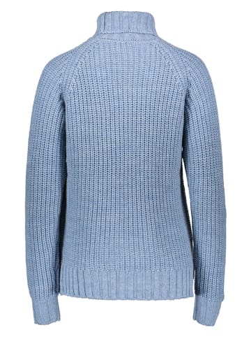 Bergans Wollrollkragenpullover in Hellblau