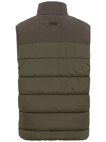Camel Active Doorgestikte bodywarmer kaki