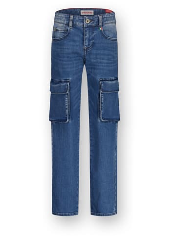 Vingino Cargospijkerbroek - regular fit - blauw