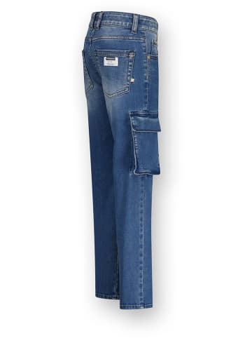 Vingino Cargospijkerbroek - regular fit - blauw