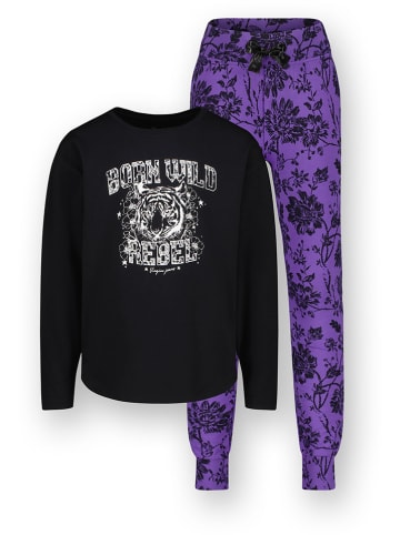 Vingino Pyjama zwart/paars