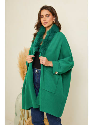 Soft Cashmere Cardigan in Grün