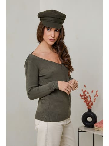 Soft Cashmere Sweter w kolorze khaki