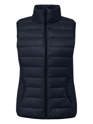 QS by s.Oliver Doorgestikte bodywarmer donkerblauw