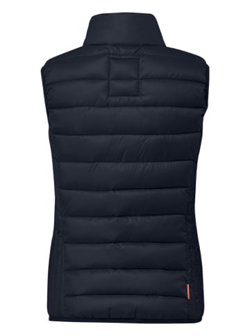 QS by s.Oliver Doorgestikte bodywarmer donkerblauw