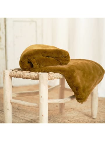 Today Plaid "Indies" in Bronze - (L)150 x (B)125 cm