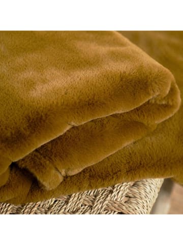 Today Plaid "Indies" bronskleurig - (L)150 x (B)125 cm