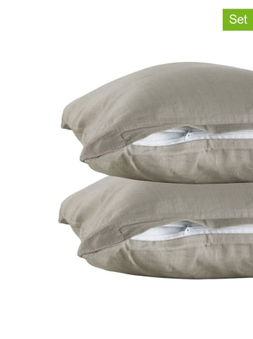 Today 2er-Set: Kissenhüllen in Beige - (L)40 x (B)60 cm