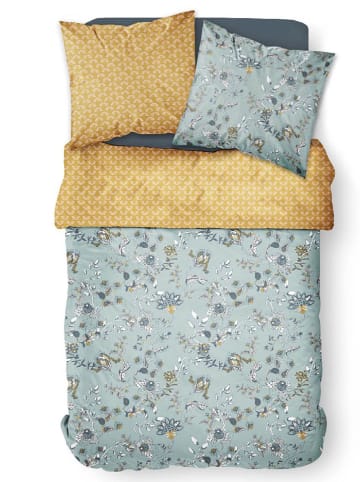Today Beddengoedset "Sunshine" lichtblauw/oranje