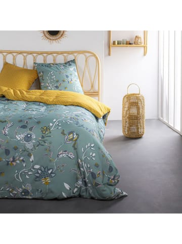 Today Beddengoedset "Sunshine" lichtblauw/oranje
