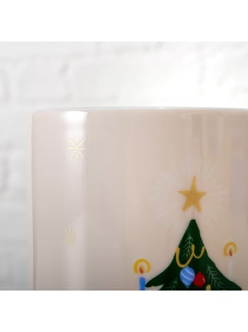 Boltze 2er-Set: Kaffeetassen "Hanna" in Rosa/ Bunt - 340 ml