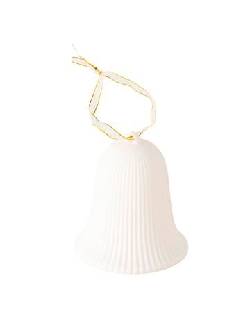 Boltze LED-Dekoanhänger "Belly" in Weiß - (H)10 x Ø 9 cm