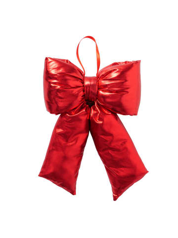Boltze Dekoanhänger "Bowy" in Rot - (B)30 x (H)27 cm