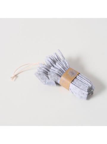 Boltze 2er-Set: Dekoanhänger "Kassio" in Grau - Ø 20 cm